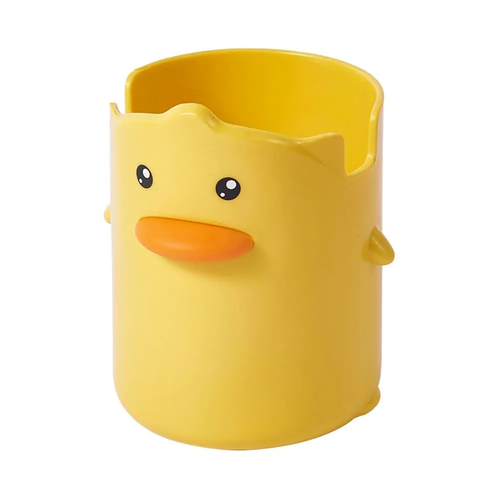 

Home Decor School Accessories Stationery Organizer Pencil Case Desktop Storage Box Student Stationery Yellow Duck Pen Holder