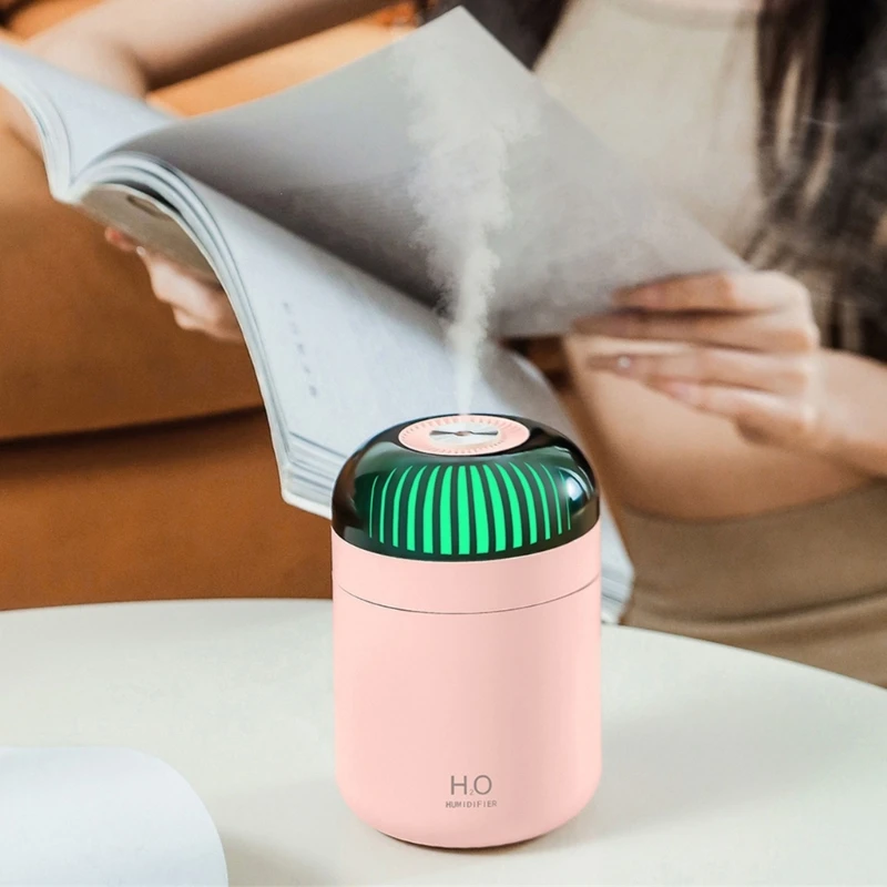 Umidificatori per camera da letto Streaming luce umidificatore casa Desktop umidificatore 500ml luce notturna colorata grande capacità