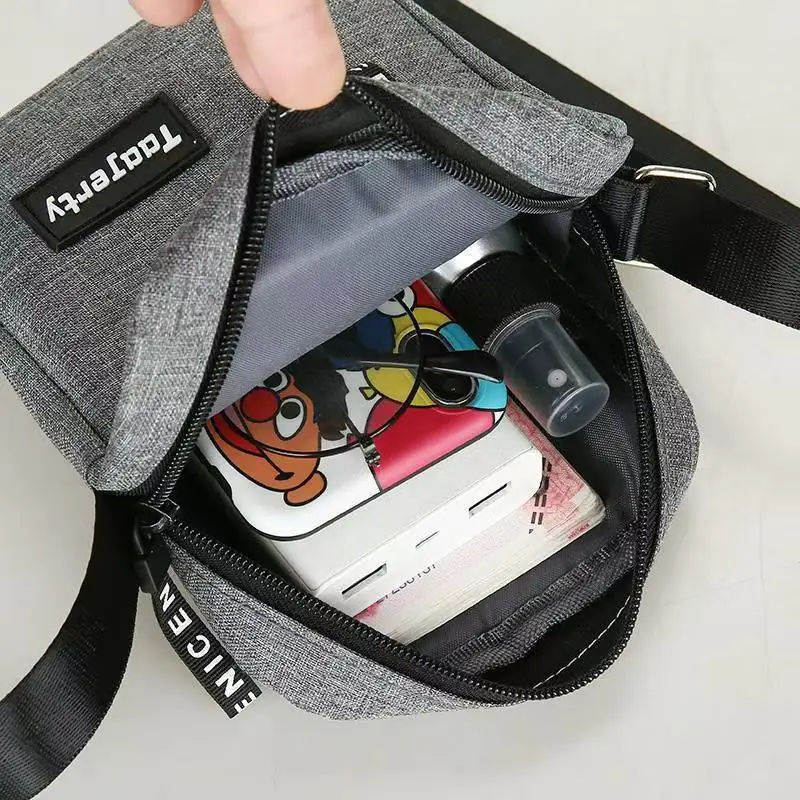 

High Quality Nylon Man Messenger Bag Crossbody Bags Fashion Casual Men's Small Bag Handbag Shoulder Multi-Function Men's Bag