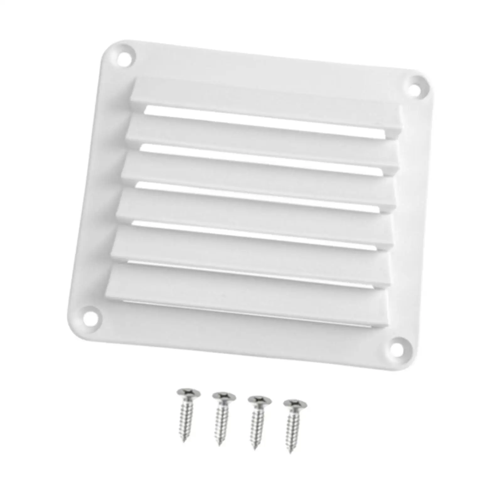 Rectangular Nylon Louvered Air Vent Marine Cabin Grille Cover Stable Performance Long Life Easy Install for Boat Yacht