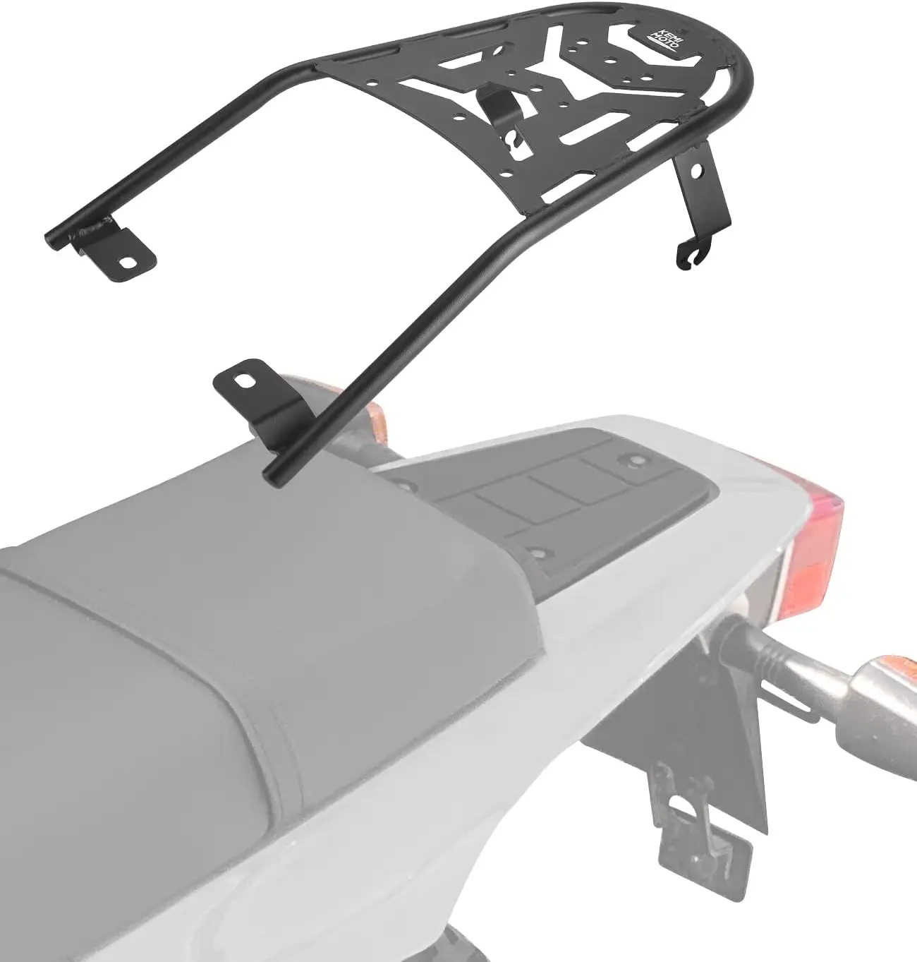 Motorcycle Rear Luggage Rack Compatible with TW200 1987-2025 Rear Rack Carrier Enduro Luggage Rack Rear Tail Storage Rack