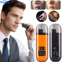 Nose Hair Trimmer for Men Rechargeable Painless Ear Hair Clipper Mini Nose and Ear Hair Remover Compact Nose and Ear TrimmerTool