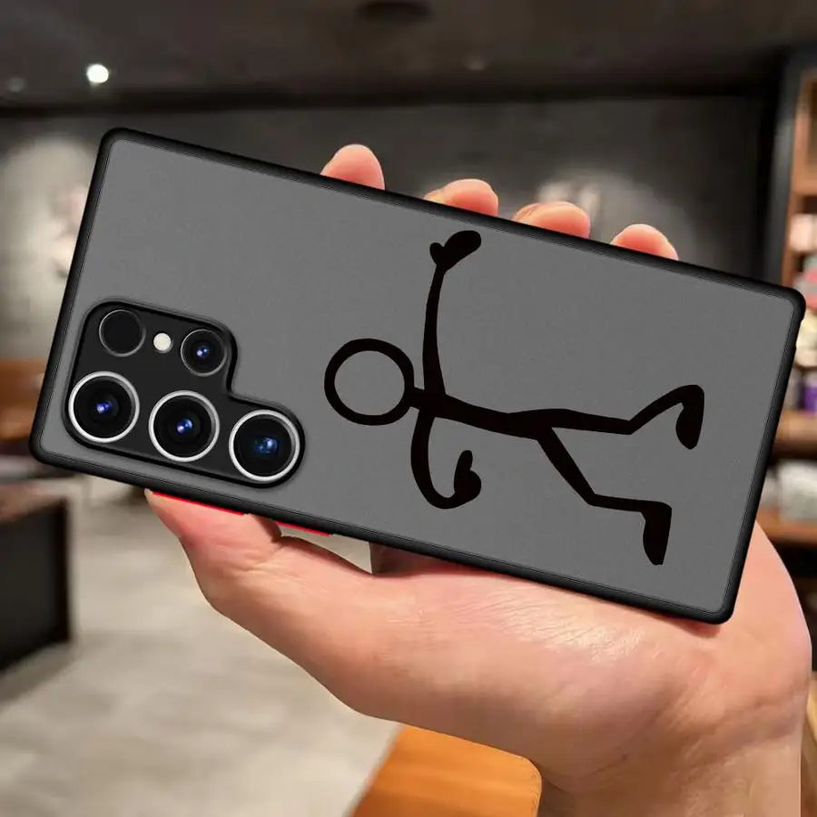 Custodia per telefono per Samsung Galaxy S23 Ultra S20 Nota 20 10 S24 S8 S9 S25 S21 FE S22 Plus Cover morbida Caratteri della linea carina