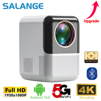 Salange P700 Mini Projector Android 10 Supported 4K Full HD 1080P LED Video Beamer Wifi Home Theater Compatible with USB HDMI AV