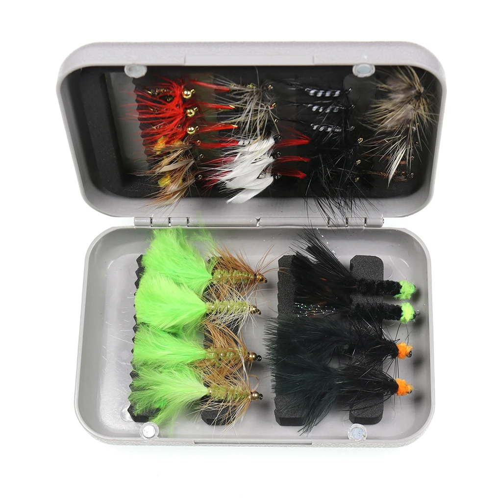 

ABS Widely Used Fly Fishing Flies Set Realistic Fishing Tackle For Other Venues Sharp And Durable 72 PackageA