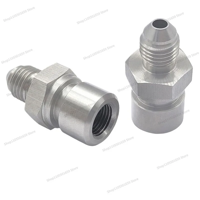 For Auto Modification Accessories Stainless Steel Brake Connector AN4 AN3 External Thread To 3/8-24 M10 Internal Thread 5 Pcs