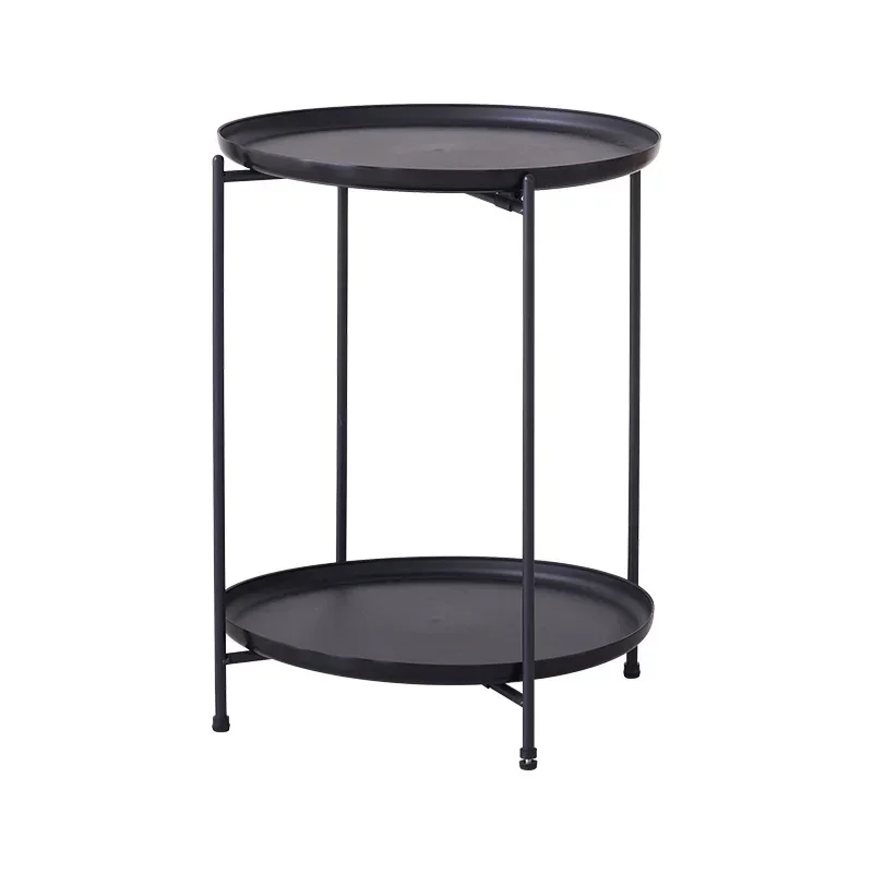 Nordic small coffee table wrought iron sofa edge table high-strength plastic small corner table
