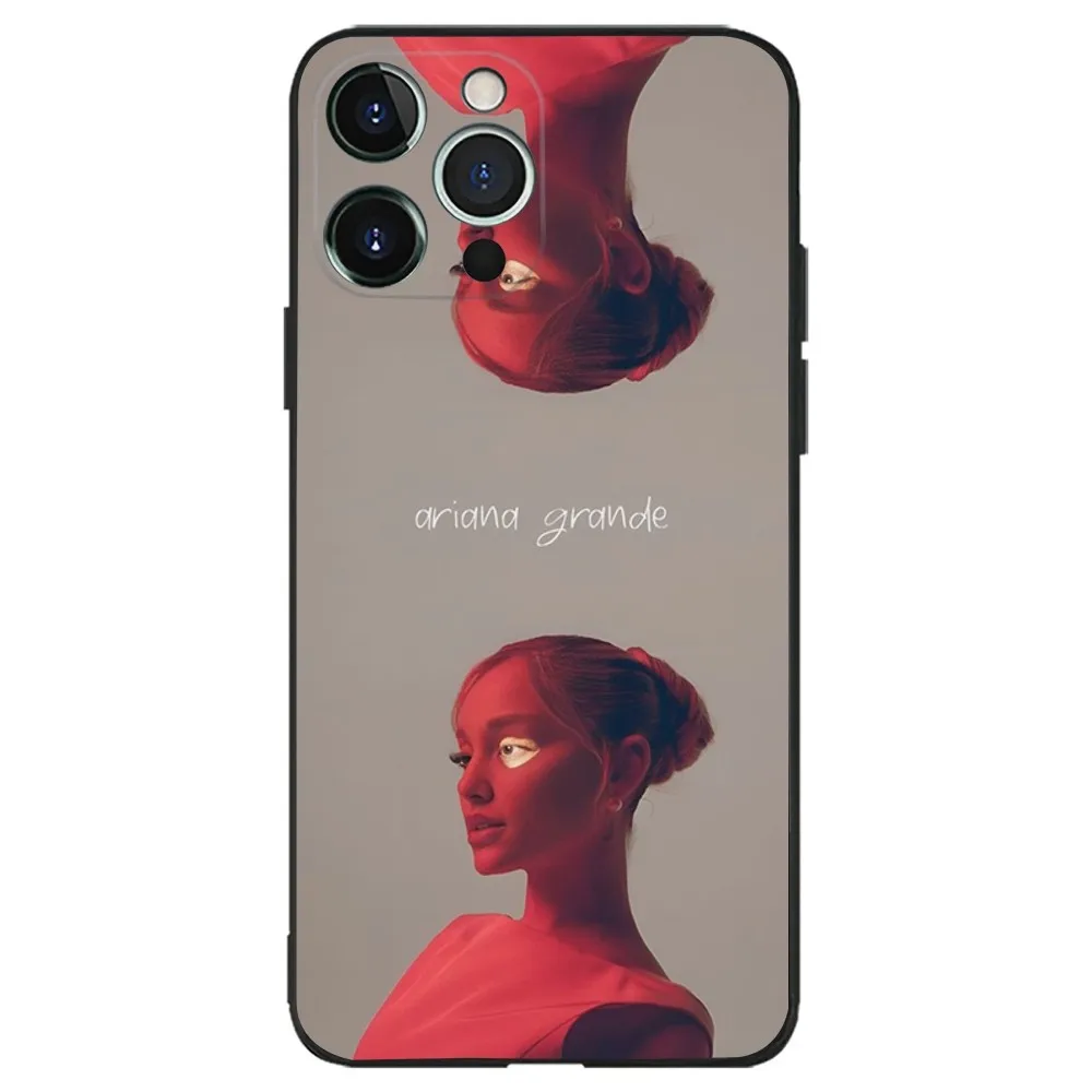 A-Ariana G-Grande Yes And Phone Case for Apple iPhone, 13, 14,13,12,11,XS,XR,X,8,7,Pro,Max,Plus, Mini Silicone Cover Black