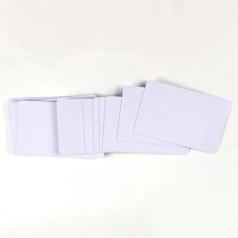 

250pcs/lot Glossy PVC Blank ID Card without chip Plastic Card thin CR80 Available for ID Card printer