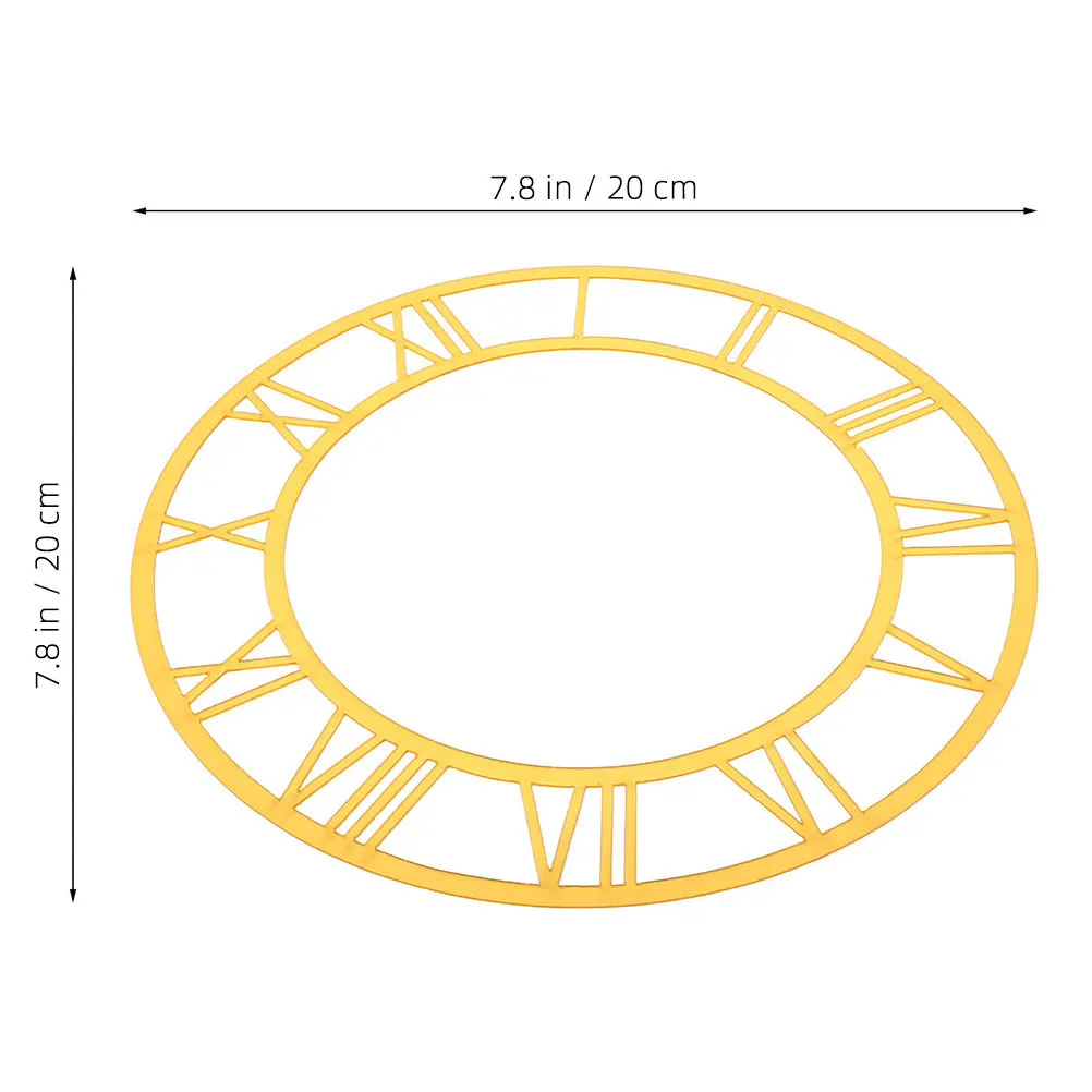 الأرقام الرومانية ساعة حائط ملصق دائري الاكريليك مرآة سطح الحديثة الجدار ملصق لغرفة المعيشة فندق مدخل ديكور