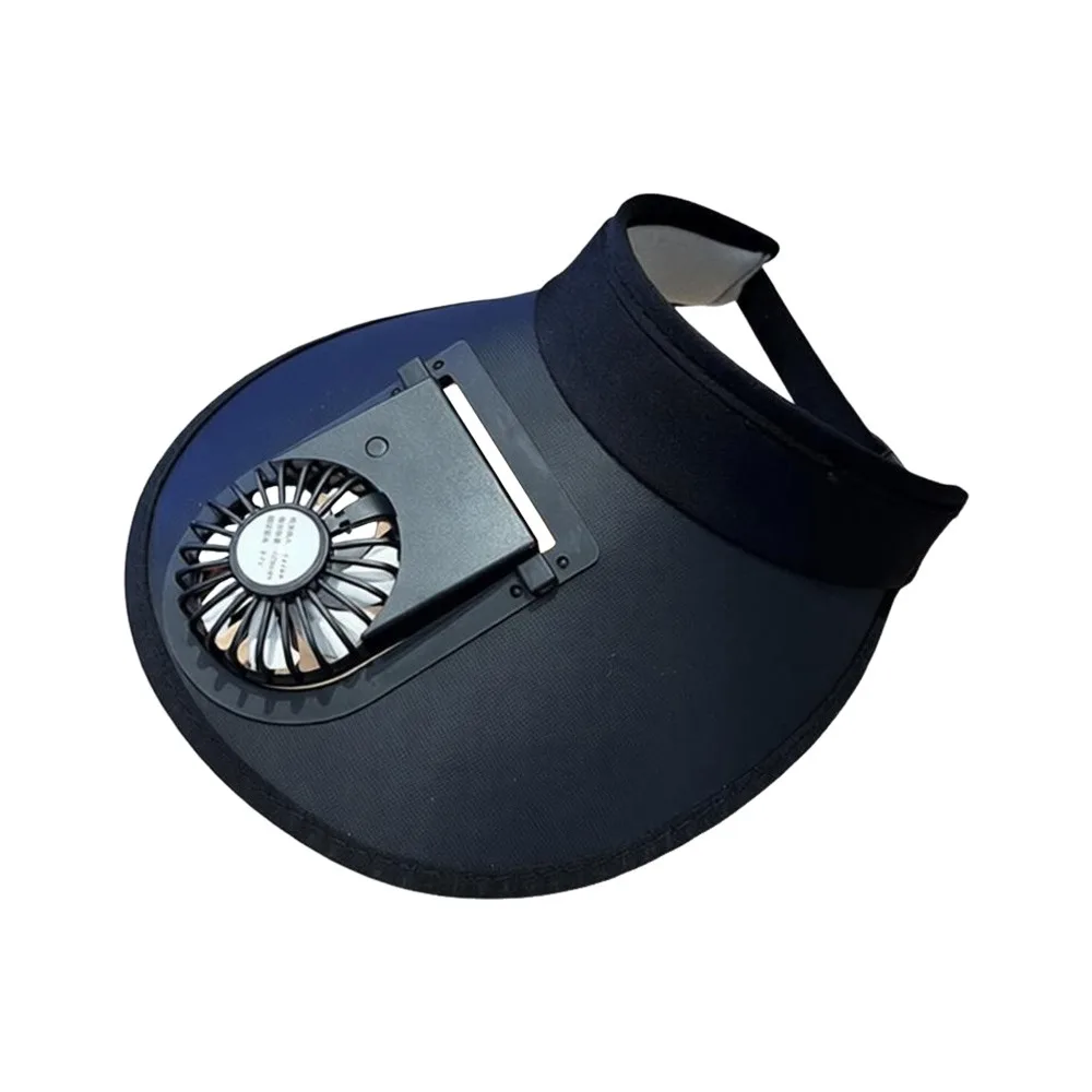 

Fashion Anti UV Fan Hat Breathable USB Charging Sunscreen Cap Empty Roof Large Brim Fishing Camping Cap Outdoor