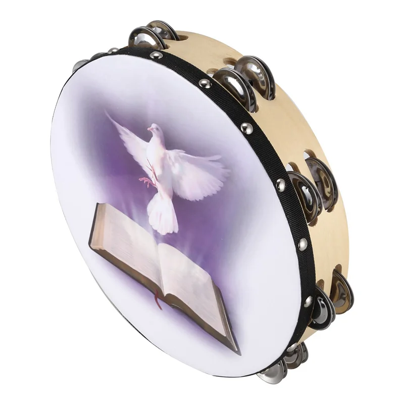 4 Buah 10 Inci Rebana Kayu Ins - Musical Instrument Tambourine ulasan dan harga