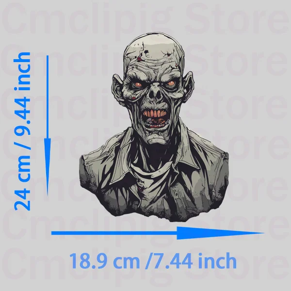 Horror Zombies heat transfer vinyl DIY patches for children Applique for clothes Ironing applications Flex fusible transfer