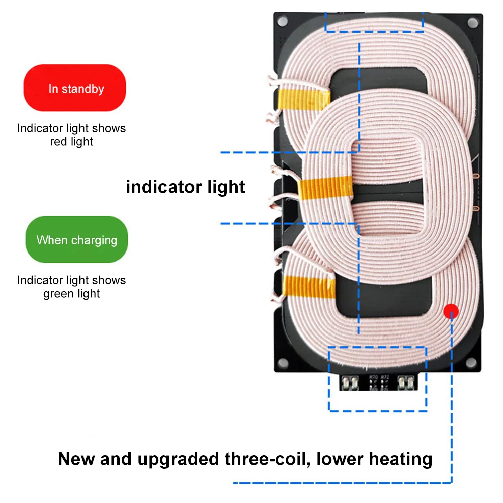 20W High Power 12V Quick Charging Wireless Charger Transmitter Module Universal 9-32V Wireless Charging Modules for Car Power