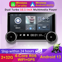 10.1 inch QLED For Universal Android13 Car Multimedia Player GPS Android Auto Wireless CarPlay Intelligent Systems Car Radio