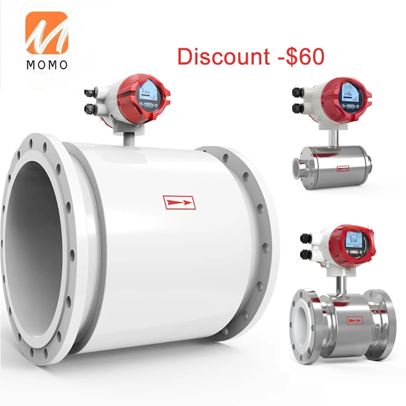 Smart industrial sewage pipe water liquid flow meter stainless steel beer electromagnetic LPG flowmeter