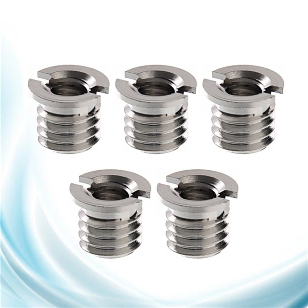 5pcs/pack 1/4 to 3/8 Tripod Heads Tripod Monopod Reducer Bushing Converter Convert Screw Standard Adapter for DSLR Camera