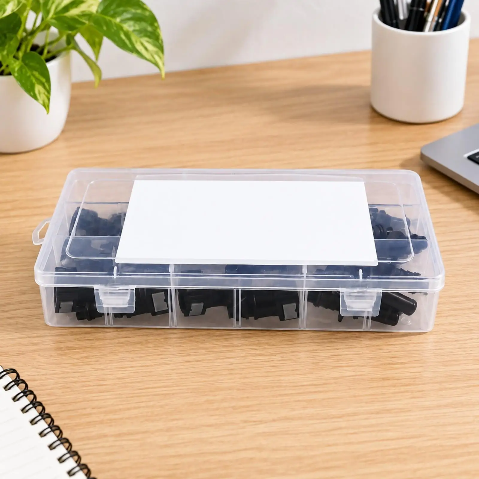 24 Pieces PA12 Nylon Energy-Line Quick Connector Transparent Push-to-Connect Hose-Barb Energy Fitting Compartmented Fittings for