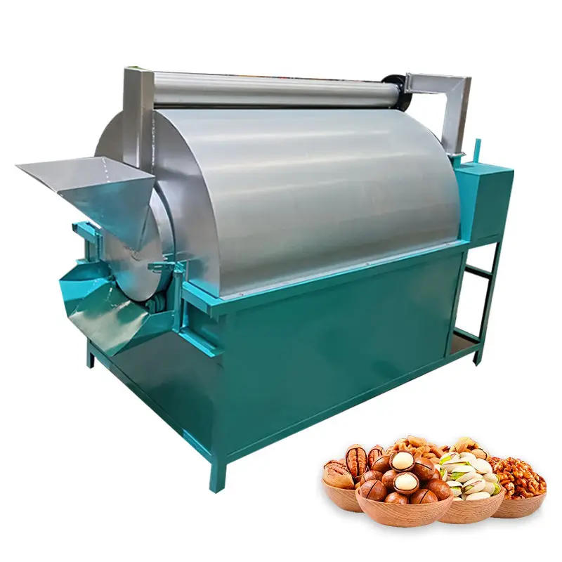 

High Capacity Industrial Coffee Sesame Almond Cashew Soybean Nut Corn Bean Peanut Roaster Machine Nut Seeds Roasting Machine