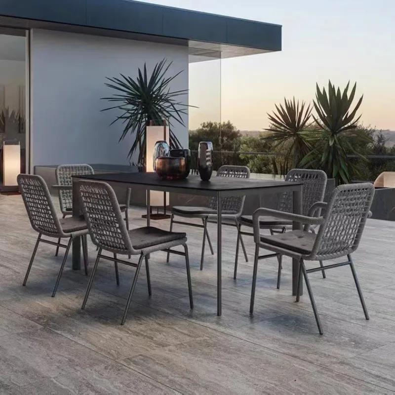 Outdoor-Freizeit-Rattan-Sofa, Villa, Innenhof, Design, Hotelbett und Frühstück