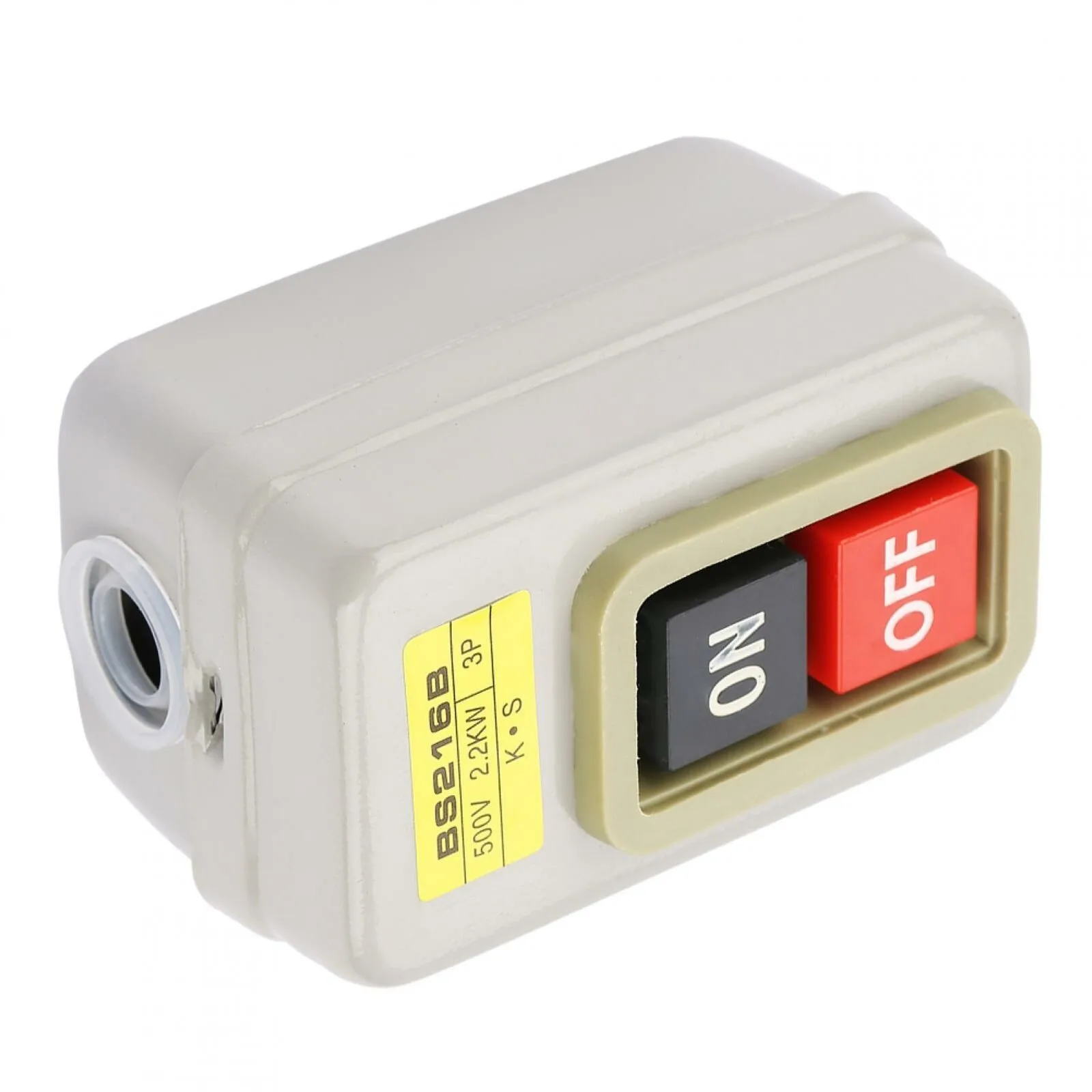 Industrial Grade Latching Push Button Switch B11 B16 B30 380V 10A On Off Start Stop Control with Metal Housing and Plastic Trim