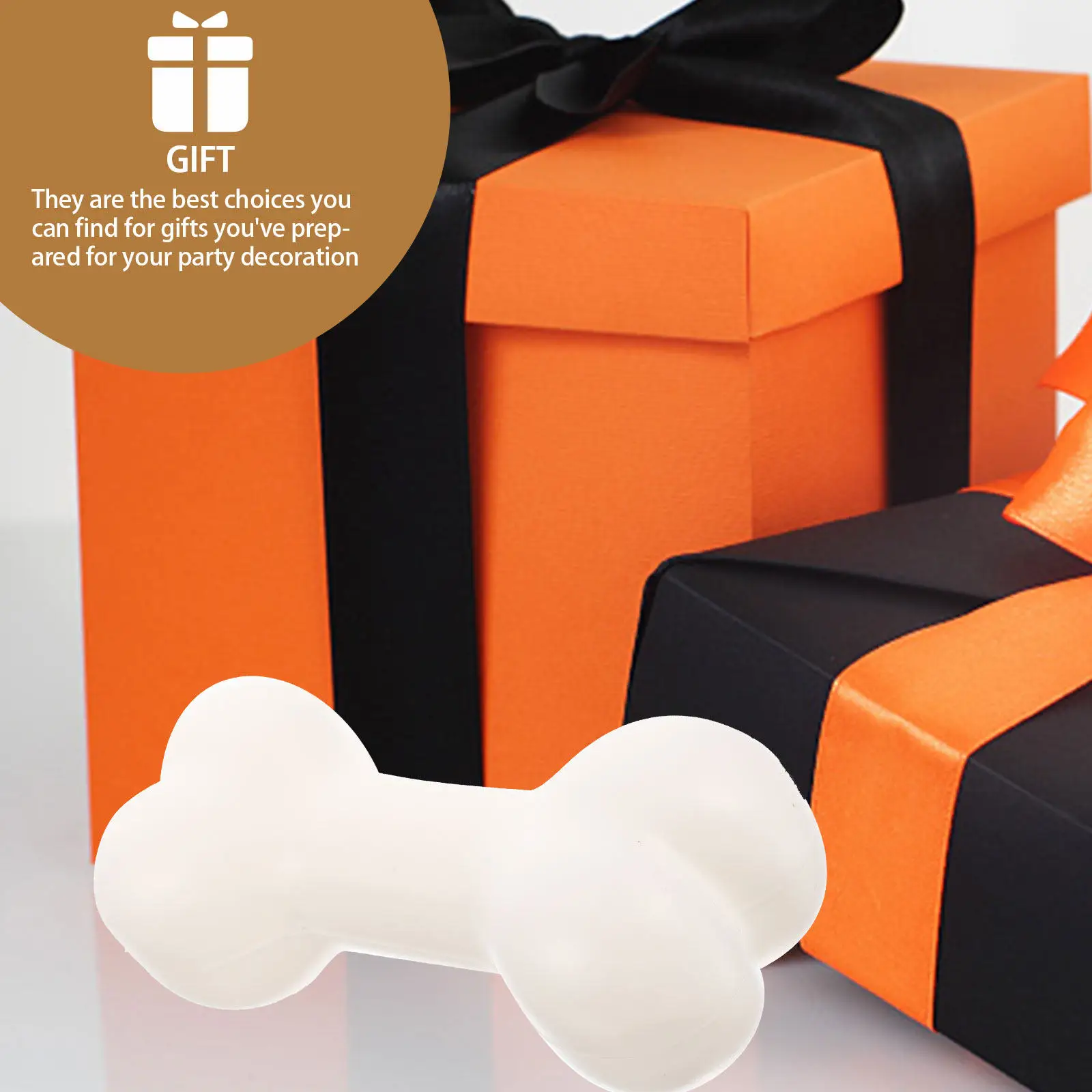 

10 шт. пластиковых имитаций маленьких костей для Хэллоуина, страшные украшения для вечеринок, декор для дома на Хэллоуин