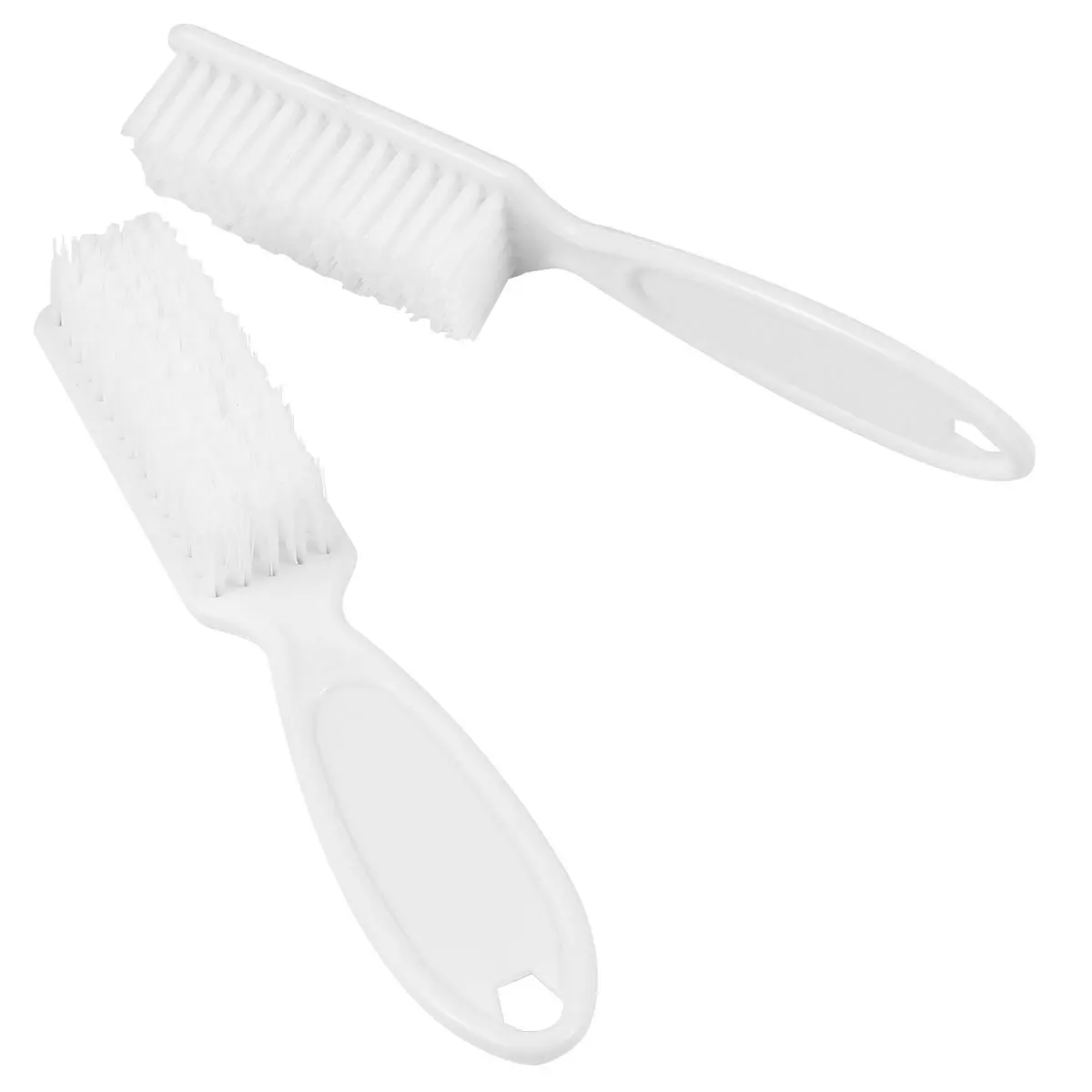 6Pcs Safe Plastic Nail Brush Set for Manicures Pedicures Art Treatment Home Salon Use White Nail Art Manicures Brush