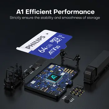 Philips Ultra Micro TF SD 卡 128GB 32GB 64GB 迷你 SD 卡 SD/TF 快閃卡 記憶卡 8GB 16GB 手機專用 miniSD 卡 6 最佳銷售 Lexar 微型 SD 卡 - №6