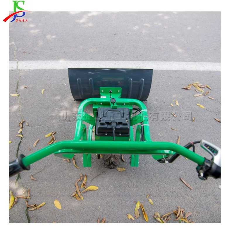 High Performance Automatic 24V 450W Motor Electric Snow Blower Shovel Electric Snow Pusher Clearing Snow Equipment