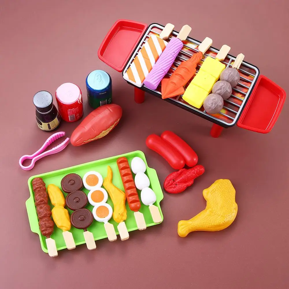 Kochgeschirr Simulieren BBQ Spielzeug Set Küche Spielzeug Modell Handwerk Simulation Grill Spielzeug Pretend Spielen Rolle Spielen Küche Kinder Spielzeug