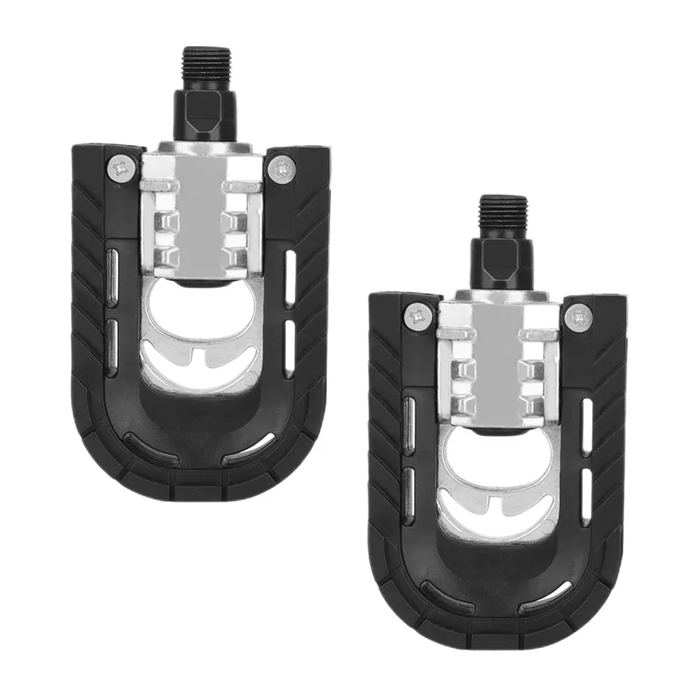 

Bike Pedals Durable Aluminum Alloy Abs Replacement Parts for Road Mountain Foldable Flat Accessories Wide Uses