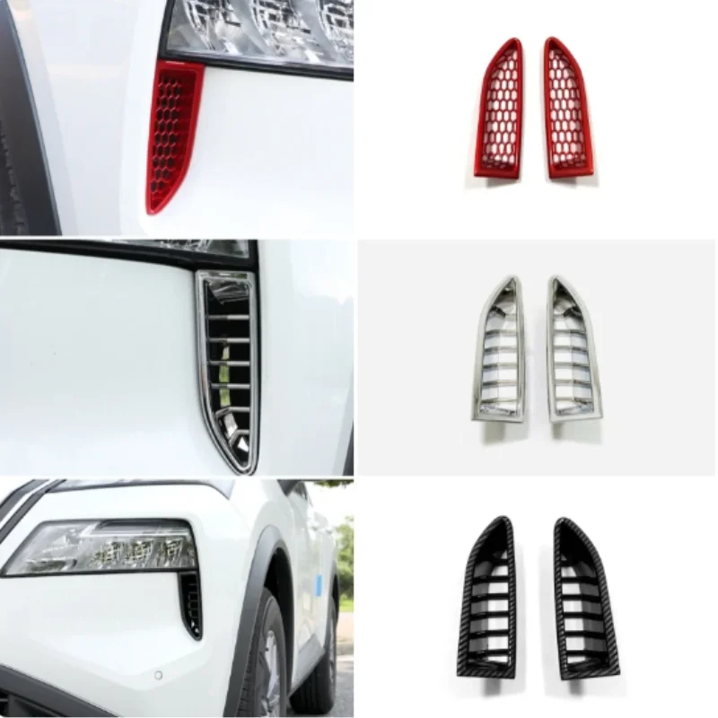 

For Nissan X-Trail X Trail / Rogue T33 2022 2023 Accessories Hood Air Inlet Vent Rear Bumper Fog Light Lamp Cover Trim