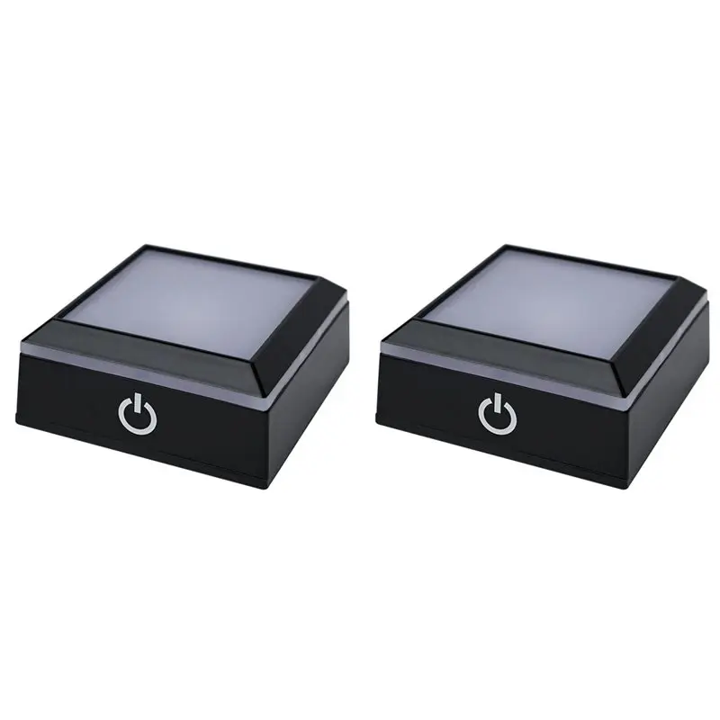 

HLZS-2X LED Lamp Base Display Stand Applicable To Crystal Art Glass Stand Inductive Touch Crystal Ball Lamp Base Black