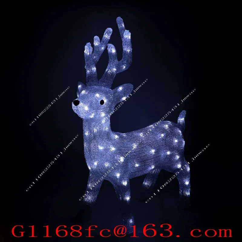 Acrylic Deer Light Christmas Decorations and Cold White Light Wedding Parties Prefer Birthday Christmas Gifts