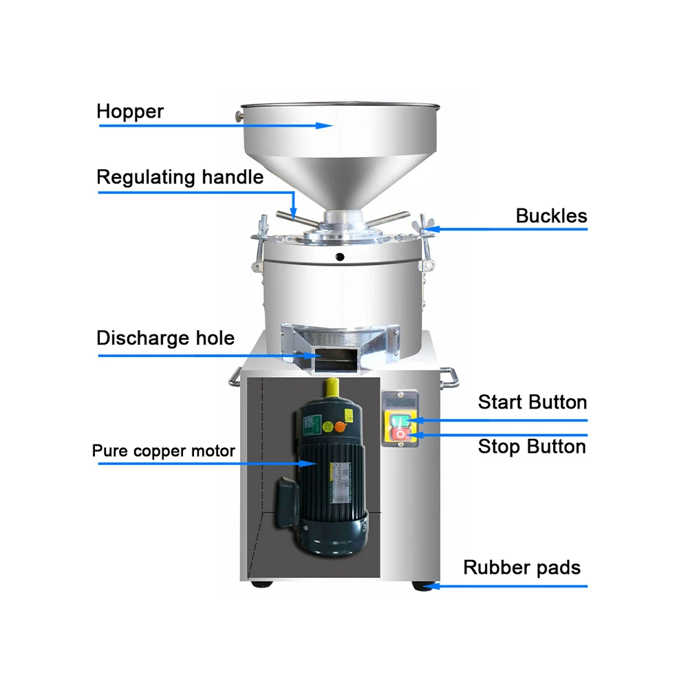 

Commercial 25kg/h Peanut Butter Maker Sesame Paste Making Processing Machine Peanut Butter Production Line
