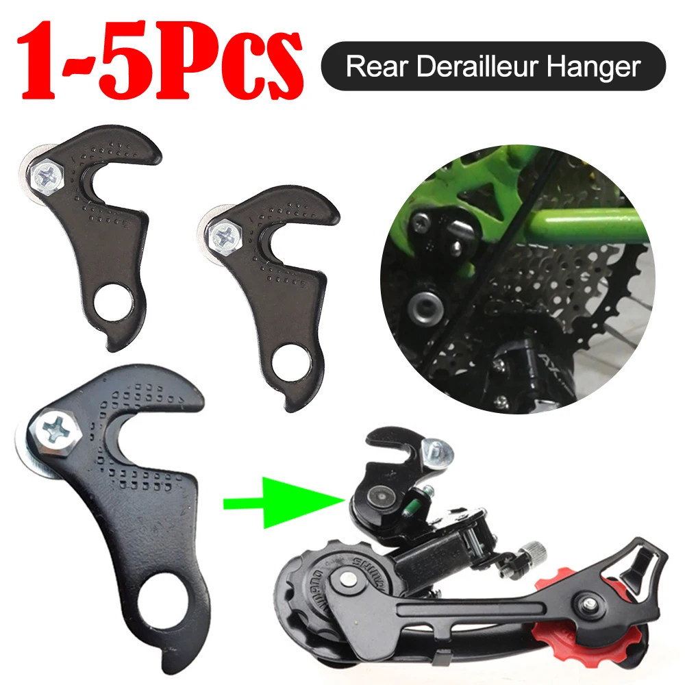 1-5PCS Mountain Bicycle Rear Derailleur Hanger Bracket Bike Tail Hook Converter Portable for Cycling Repair Tools Accessories