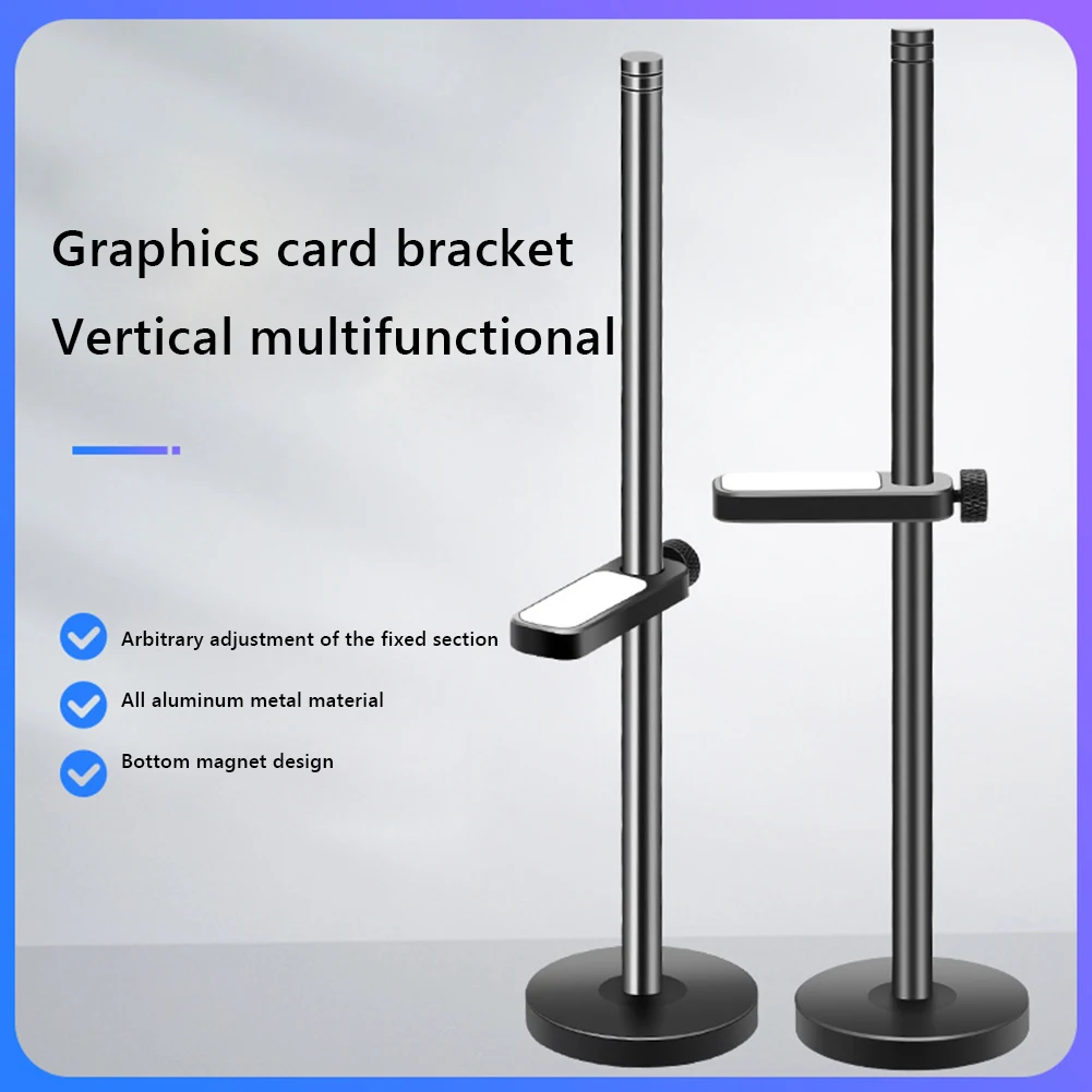 New Aluminum Graphics Card Holder Jack Bracket Desktop PC Computer Case Video Card Water Cooling Kit Support Stand for Computer