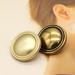 DOTOLLE 6Pcs 15/18/20/23mm Classical Round Gold Metal Coat Buttons for Clothing Suit Jacket Handmade Decorations Sewing Crafts