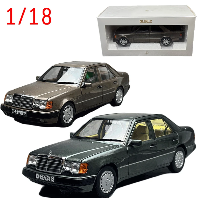 

Коллекционная модель автомобиля NOREV Diecast 1/18 Mercedes-Benz 500E 1990 W124 из сплава, игрушечный автомобиль Benz 230E W124 1990 для мальчиков