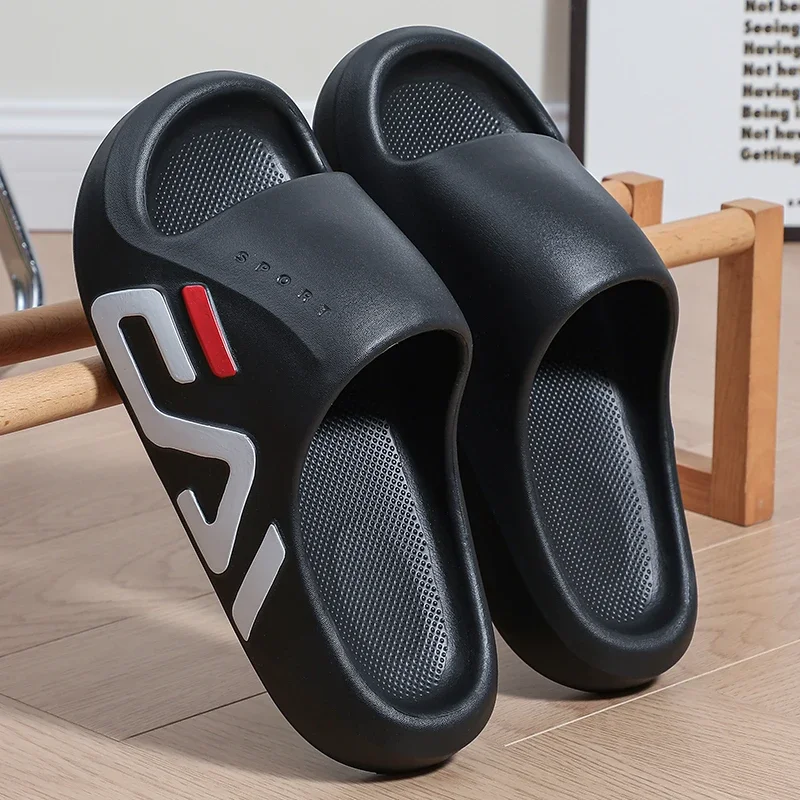 

Summer Eva Men Slippers Outdoor Non-slip Man Beach Shoes Soft Slip on Sandals Comfortable Indoor Home Slippers Bathroom Slides