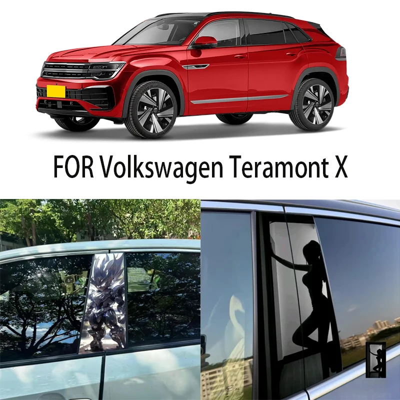 

Door Window Decoration Trims Pillar Posts Stickers Auto Styling For Volkswagen Teramont X Car accessories