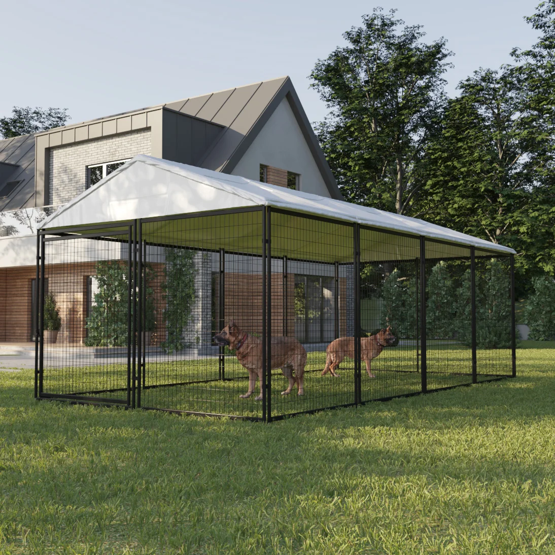 Jaula para perros Modular amigable portátil, caseta de lujo para perros, gran espacio con personalizado