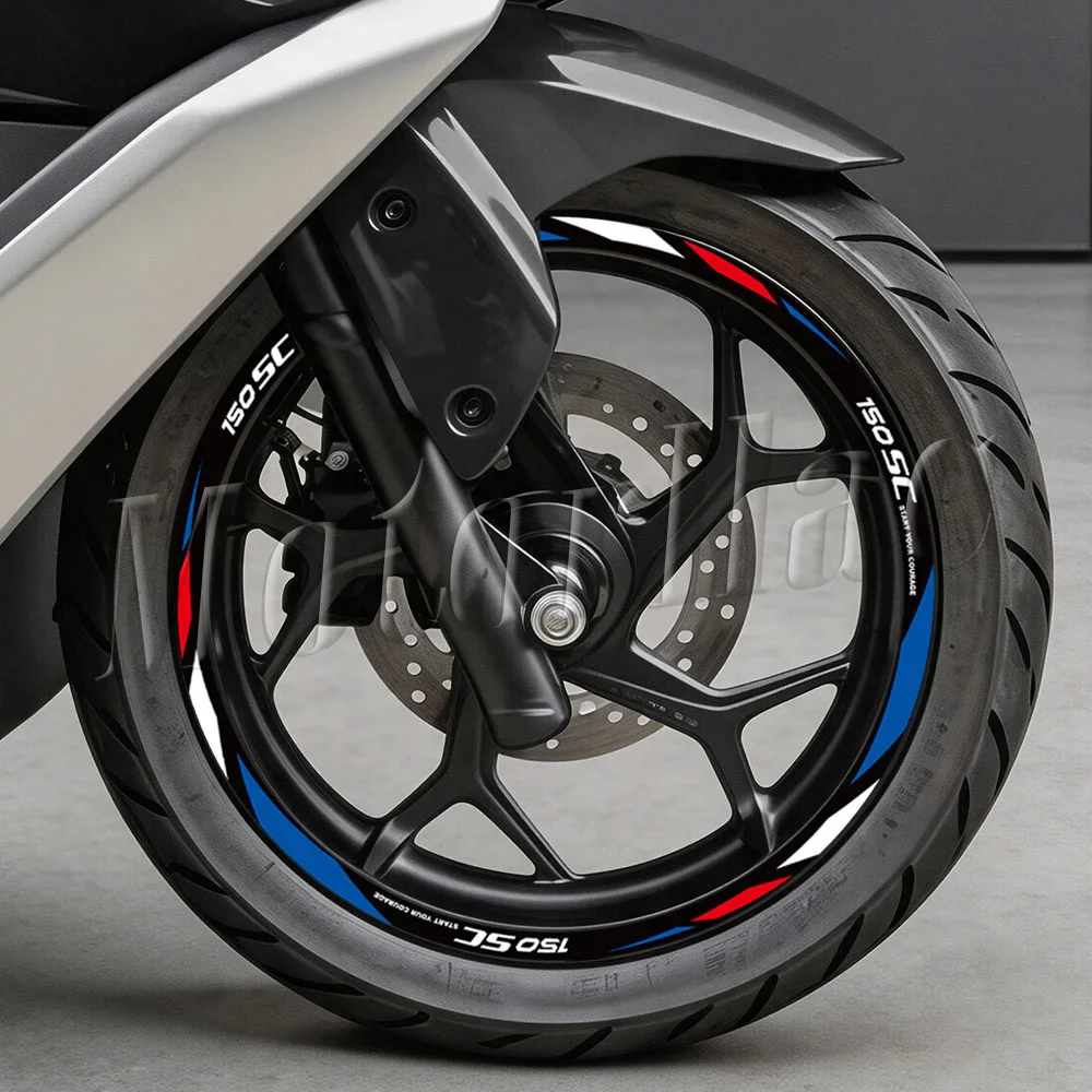 Motorrad-Radaufkleber Roller-Felgenstreifen Dekor Zubehör für CFMOTO 150SC 150 SC – Detail 4