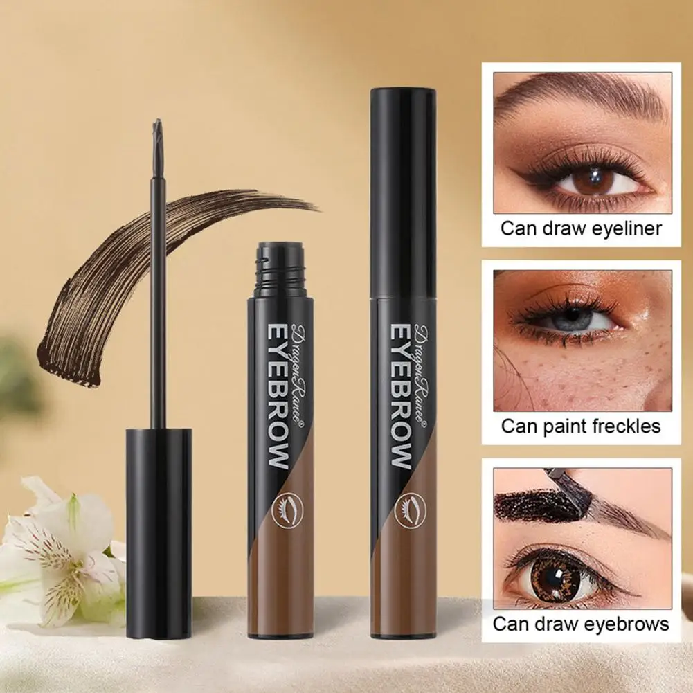 Tearing Dye Eyebrow Cream Makeup Black Brown Sweatproof Tint Lasting Gel Eyebrow Off Tattoo Semi-Permanent Brow Peel Cosmet D1J0