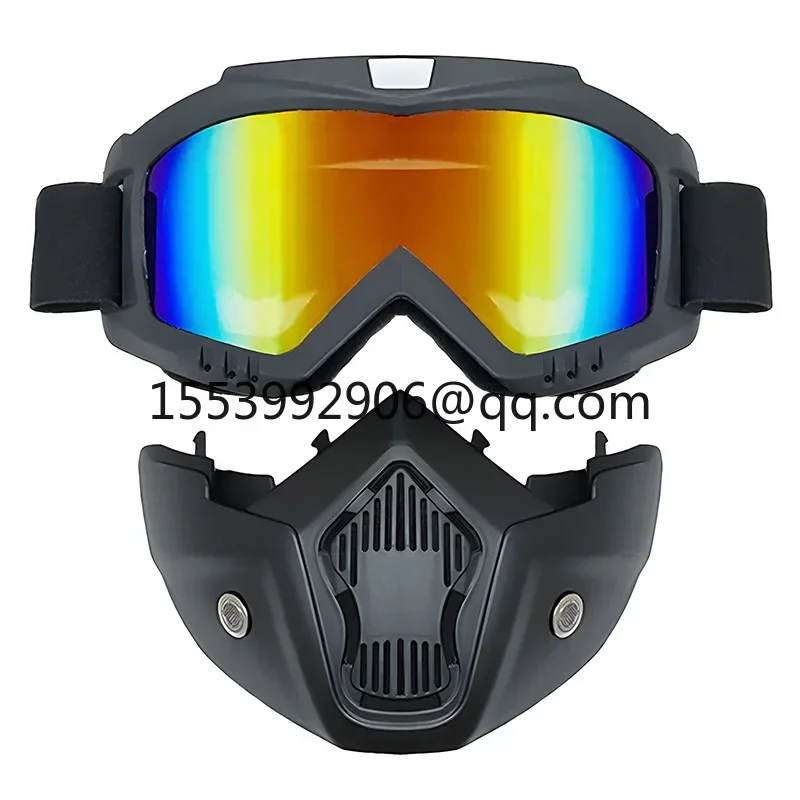 One-piece face mask goggles retro Harley riding motorcycle glasses off-road locomotive goggles windproof goggles