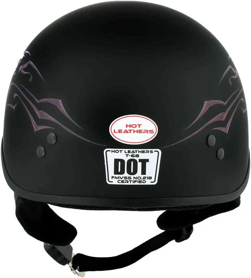 高度なオートバイ用DOT規格スカルキャップ クラシックハーフヘルメット バイカー HLD HLT