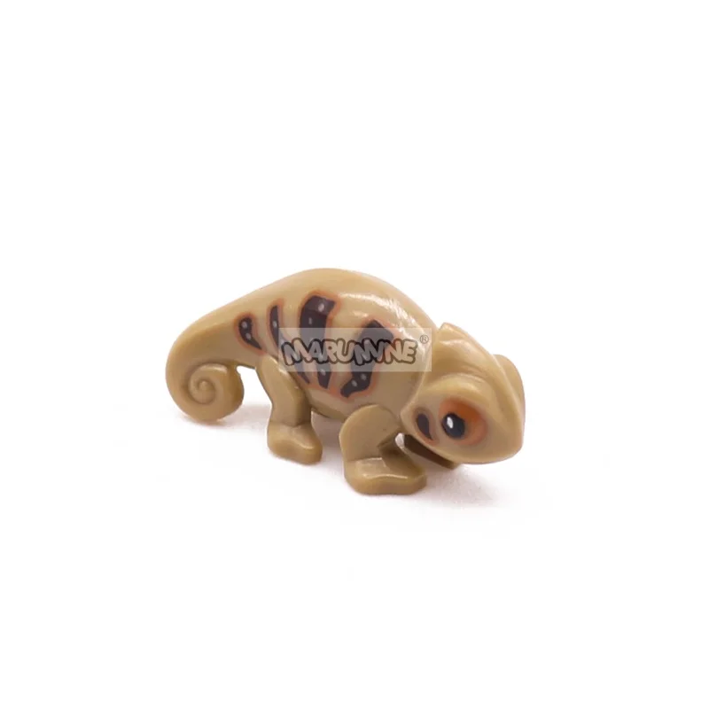 Marumine Animals Brick 20PCS 57763 MOC Tetrapod Chameleon Lizard Assemble Pet Zoo Building Blocks Accessories Farm Friends Model