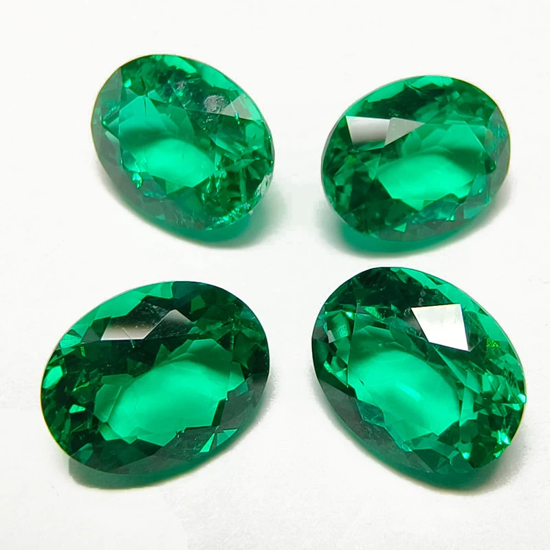 

Lab Grown Columbia Emeralds Oval Shape Gemstone VVS1 for Diy Jewelry Pendant Bracelet Making Material Selectable AGL Certificate