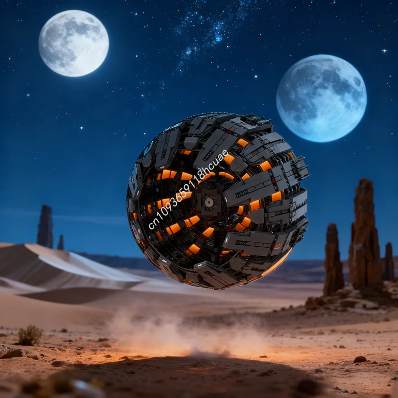 

3360 шт. MOC Kaylon Sphere, пространственная модель, строительные блоки, строительная сборка, идея «сделай сам», рождественский подарок, кирпич, детские игрушки, день рождения