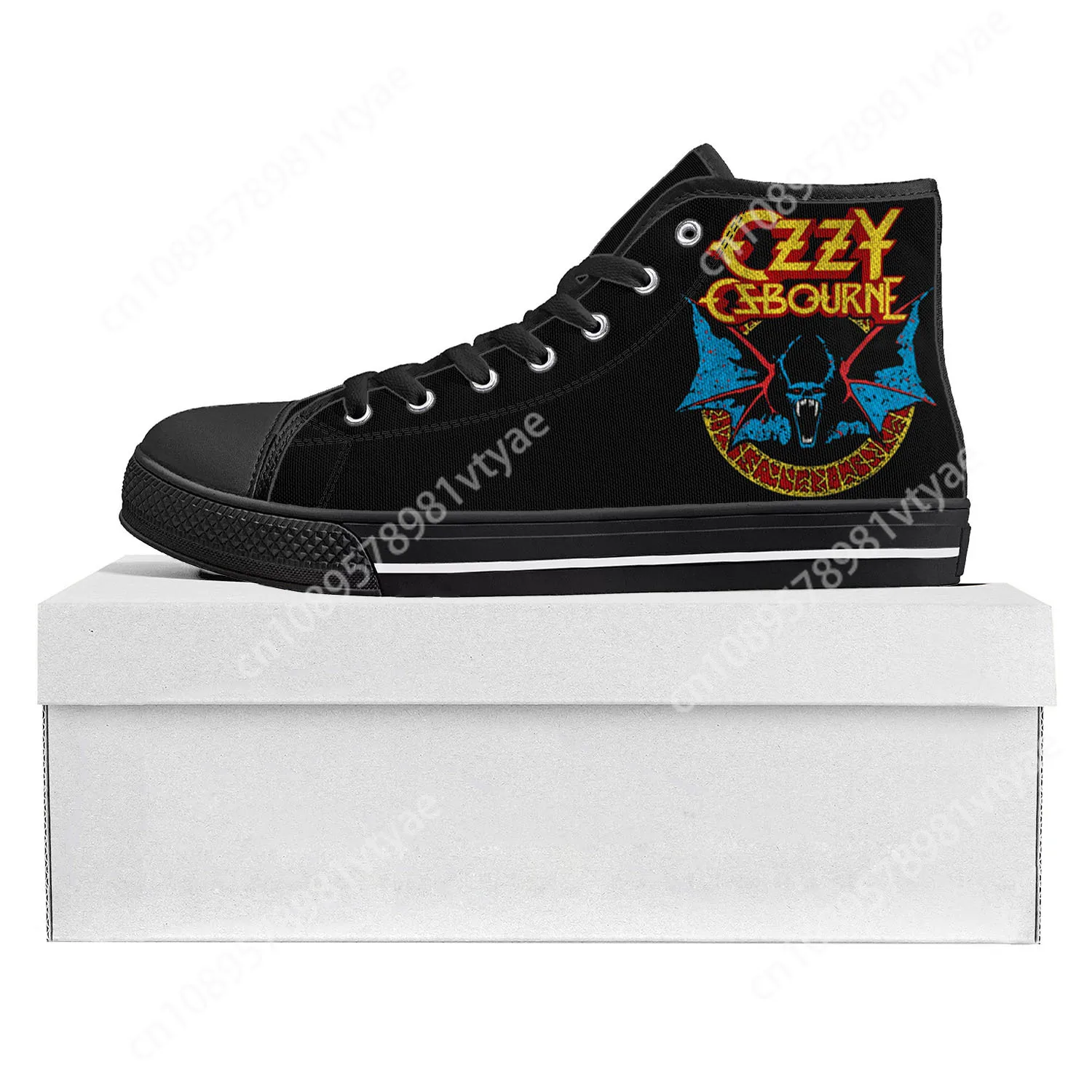 Ozzy Osbourne Metal Rock Singer Pop High Top High Quality Sneakers Mens Womens Teenager Canvas Sneaker Couple Shoes Custom Shoe